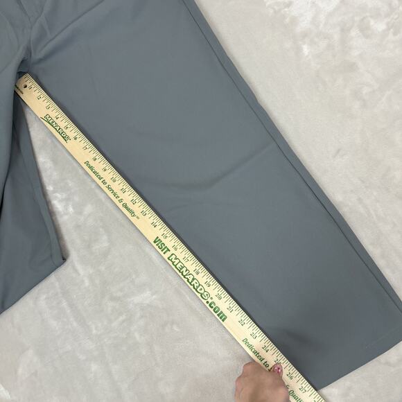 Halara Pants Womens Large Reg Grey High Rise Straight Leg Career Preppy NWT - Picture 3 of 11